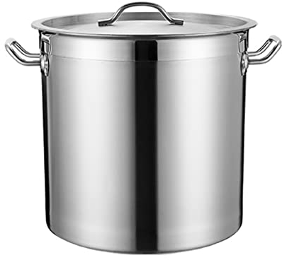 Stockpots 304 Stainless Steel - Large Stock Pot, Professional Safe Stainless Steel Stock Pot with Lid - Suitable for All Stove (Size : 35cm*35cm(30L))