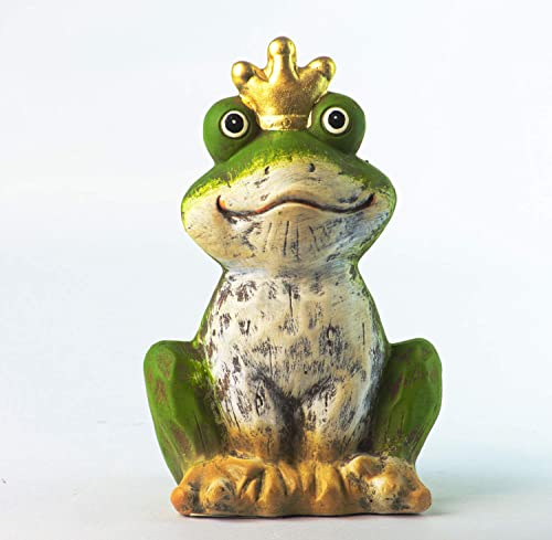 Schneemann-Versand Froschkönig Prinz Martin Figur Deko Keramik Gartenfigur 20cm