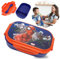 SRV Hub® Boîte à déjeuner avec fourchette avec deux compartiments sans BPA, récipient alimentaire pour l'école et les enfants, boîte à sandwich en plastique pour enfants,taille 20cm (Spiderman)