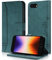 Aswant Funda para iPhone SE 2020/SE 2022/iPhone 8/iPhone 7 funda/iPhone 6S funda/iPhone 6 funda para teléfono móvil, funda de PU premium plegable funda protectora para Apple iPhone 6/7/8/SE 2020