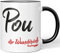 JUNIWORDS Tasse, Pou, die Wundervolle, Schwarz (5284156)