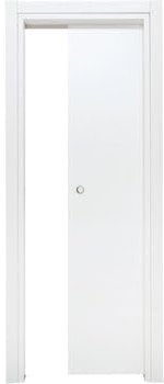Kimono Casa - Porta Scorrevole Interno Muro Bianco Liscio 210 x 80