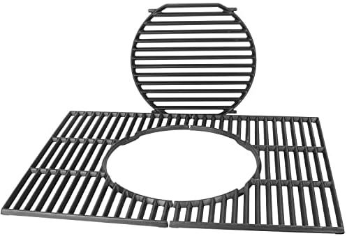 WELL GRILL Griglia in ghisa da 44,5 cm, con accessori integrati per Weber Spirit I & II E/S 310 320 330 serie, Spirit 700, Genesis 1000-3500, Platinum B/C, Weber Gourmet BBQ Grill System, 8847
