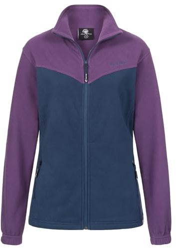 Rock Creek Damen Fleecejacke warm Übergangsjacke Windbreaker Fleece Jacken Outdoorjacke Stehkragen Damenjacke Teddyfleece Sweatjacke Pullover D-501 Navy XXL
