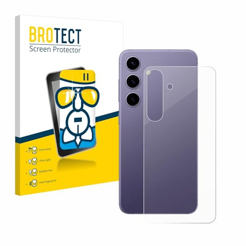 BROTECT Schutzglas für Samsung Galaxy S24 | (Rückseite) Transparenter Displayschutz Made in Germany Schutzfolie Panzer Folie Glas 9H Einfache Montage Clear