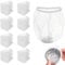 Anti-Intasamento Filtro Cucina, 200 Pezzi Lavello Sacchetto Filtro Scarico Lavandino Cucina, Filtro per Copri Lavandino Cucina Rete Filtrante, Mesh Cucina Sink Strainer per Bagno