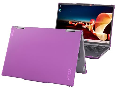mCover case ONLY Compatible for 2023-2025 14 Lenovo Yoga 7 14IRL8 | 14IML9 | 14AHP9 Series 2-in-1 Windows Notebook Computers (NOT Fitting Any Other Models)- Purple