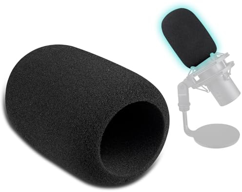SOULWIT Mikrofon Pop Filter für HyperX QuadCast 2 – USB (Passt Nicht für QuadCast 2S), Schutz Mikrofon Schaum Abdecken Windschutz
