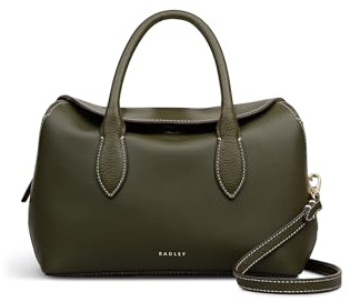 RADLEY London Liverpool Gardens Damen-Ledergriff, klein, Reißverschluss oben, Kiefernnadel, S