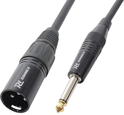 PD Connex CX38-3 Professional XLR Male to 6.35mm Mono Jack Cable - 30m, Heavy-Duty Audio Cable for Microphones, PA Systems, Speakers, DJ Equipment, Stage, and Studio Use