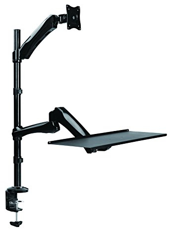 LogiLink BP0030 Sitz-/Steharbeitsplatz Monitor-Schreibtischhalterung 33-68,5 cm (13-27 Zoll) schwarz