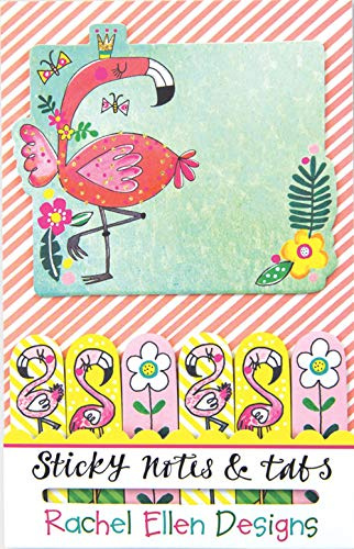 Rachel Ellen Designs mit Flamingos und Sticky Notes.