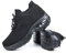 Hitmars Zapatillas Deportivas de Mujer Zapatos Running Fitness Gym Outdoor Sneaker Casual Mesh Transpirable Comodas Calzado Negro 1 Talla 38