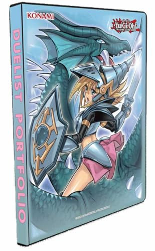 Konami - Accessoires YU-Gi-Oh Album 9 Pochettes Dark Magician Girl The Dragon Knight, Duelist Portfolio, 178221