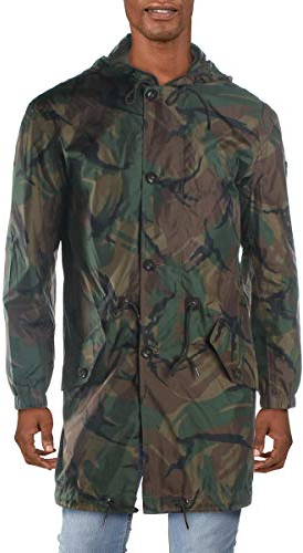 Polo Ralph Lauren Herren Benton Camo Parka Anorak Jacke Grün L, Grün , L