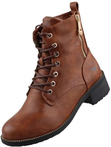 MUSTANG Damen Stiefelette Cognac EU 36