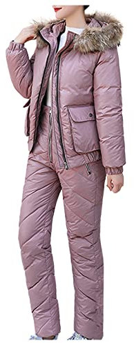 Skianzug Damen Zweiteilig 2 Teilig Sale xxl 38 Schneeanzug Skioverall Winter Schneeanzüge Skifahren Outdoor Skianzüge Skiijacke Ski suit Skisuit Strampler Winter Overalls Ski Outfit Ski Schneeoverall