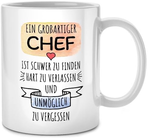 Seness Ein großartiger Chef ist schwer zu finden, lustige Tasse XXL Büro Gadgets Arbeit, Abschied Geschenk bester Chef der Welt, Abschiedsgeschenk Kollegen, Geschenkideen für Chefin, Geburtstag Boss