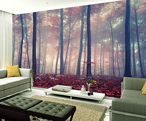 XAONUO Plante Papier Peint Intissé Tapisserie Murales Panoramique 3D Personnalisé Photo Mur Papier Peint Plantes Arbres Paysage 200X150Cm Murale Chambre Salon Canapé Papier Peint