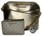 Michael Kors Emmy Saffiano Umhängetasche, Leder, mittelgroß, Pale Gold/Signature Pale Gold, Medium