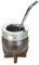 Coati Imperial Yerba Mate Becher aus Thermostahl, 100 % Leder, außen aus 100 % Leder, inklusive Glühbirne (Yerba Mate Strohhalm) (Braun)