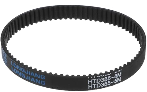 sourcing map HTD5M-385 Gummizahnriemen 77 Zähne Geschlossene Schleife Riemenscheibe Zahnriemen 15mm Breite, 385mm Umfang Synchronriemen