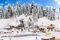 FALLER 190142 - Aktions-Set Winter in den Bergen - Spur: H0 - Gebäude für Modelleisenbahnen - Maßstab: 1:87