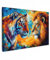 MuchoWow© Leinwand 90x60 cm Deko Schlafzimmer Aesthetic Leinwandbilder Wohnzimmer Gemälde Foto Geschenk Living Room Decoration Tiere - Kunst - Löwe - Tiger
