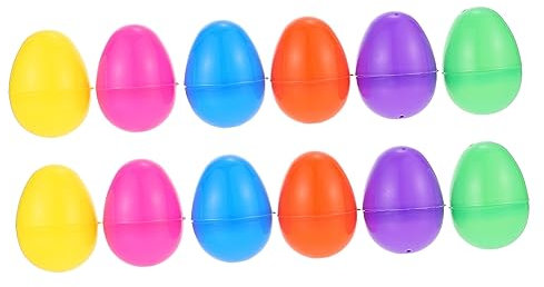 Toyvian Nachfüllbare Osterdekoration 12 Stück Befüllbare Ostereier Aus Kunststoff Für Partybedarf