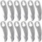 CIYIN Lame pour Coupe Bordure Bordure, 12 Pcs Lame Debrouissalleuses, Lames de Tondeuses Rechange, Lame Coupe Bordure métal, pour Jardin Pelouse