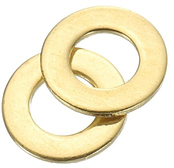 QUARKZMAN Rondelles Metal M2.5, 240 Pièces 2.5mm ID x 5mm OD x 0.4mm Hauteur Rondelles Plates en Laiton, Bagues de Montage pour Vis, Boulons, Écrous, Accessoires, Charnières de Porte