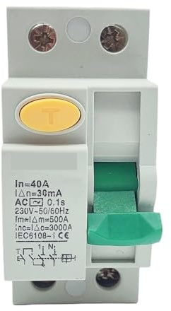 Interruttore differenziale elettrico OL2-63 40A 30MA 100MA 300MA bipolare, interruttore differenziale, interruttore differenziale differenziale, interruttore differenziale differenziale(2P63A100MA)