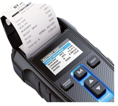 Batterietester, BT300P Batterietester mit Druck 12V Digital Lade Ankurbeln Testwerkzeu for Auto Auto Analyzer Fahrzeug 100-2000CCA