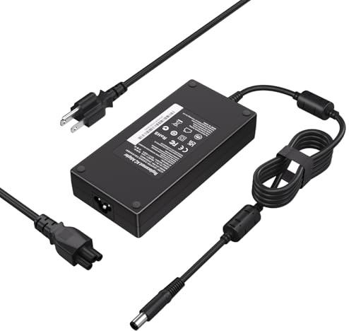 19.5V 9.23A 180W for Dell Alienware Laptop Charger Replacement Compatible with G3 G5 G7 R1 R2 Precision 7710 7730 7540 Gaming Laptop Power Adapter-7.4 * 5.0MM