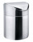 DesignerBox Mini Stainless Steel Desktop Trash Bin 1.5L Counter Top Trash Can with Swing Lid for Kitchen Bathroom Office Use (Silver)