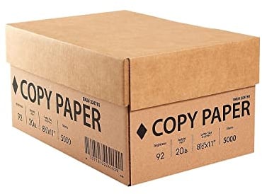 Staples Printer Paper, 8.5x11 Inch, 20lb, 92 Bright White, 10 Ream Carton