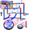 Diealles Shine Air Power Fußball Kinderspielzeug, Hover Soccer Ball Fussball mit LED-Licht Schaum Stoßstangen Geschenke für Junge Mädchen Sport Indoor Outdoor