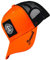 Bexxwell Trucker Cap orange/schwarz mit Logo-Patch (optimale Passform, Kappe, Black, Truckercap, Logo, Cap, Unisex)