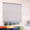 Grey Blackout Roller Blind Metal Fittings Trimmable UV Protection Thermal Properties Premium Fabric Home Office Bedroom Kids Room Child Safe Easy Fit Grey 60cm Width x 160cm Drop
