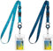 MNGARISTA Einziehbares Kreuzfahrt-Lanyard für Schiffskarten, wasserdichte Lanyards für Kreuzfahrtschiff-Karten mit ID-Halter, 2er-Pack, Unterwasserwelt