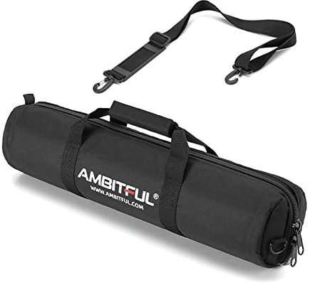 AMBITFUL Tripod Carrying Case Bag 49in/125cm Shoulder Strap Padded Carrying Bag for Light Stands,Boom Stand,Umbrella and Tripod Photography Accessories (49 in/125cm)