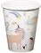 Folat Gobelets Unicorns & Rainbows 250ml-6 pièces, 68343, Multicolore