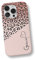 iCaseDesigner Personalised Animal Print Custom Name Phone Case Compatible with iPhone 14. 5. Leopard Print Pink Sparkle Fade