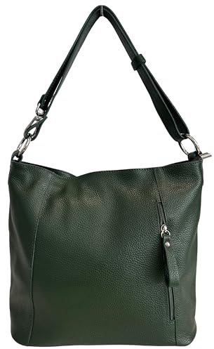 Modarno Borsa a spalla/tracolla da donna in vera pelle, Borsa Tote, Borsa Sportiva