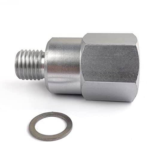 M12-1,5 Adapter männlich auf weiblich 1/2 NPT Kühlmitteltemperatursensor Wasser metrisch 12 Reduzierstück Fitting Aluminium für LS Engine Swap LS1 LSX LS3 LM7 LR4 LQ4 LS6 L59 LQ9 LM4 L33 LS2 LH6 L92