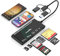 7-in-3 USB C Lightning USB 3.0 Multi Card Reader für iPhone,iPad,MacBook,Samsung unterstützt SD,CF,Micro SD,XD,MS,TF Kompatibel mit Windows,Mac OS,iOS,Linux,Android