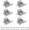 Tiardey 6PCS Door Stopper Wardrobe Door Buckle Bead Lock Cabinet Door Magnetic Suction Door Closing Press Door Clip Lock