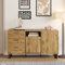 KAZZIO Sideboard, Kommode mit Schubladen und Türen, Farbblockdesign