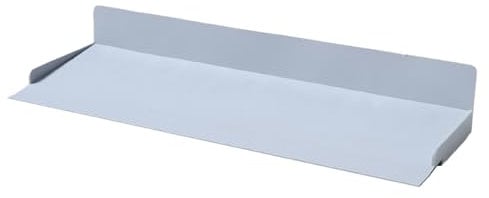 Water Splash Guard, Silicone Shower Barrier, Non-Slip Retaining Strip, Flexible Stopper Protector, for Bathroom Counter RV Garage Use, 60x13x7cm Blue Gray White Milk