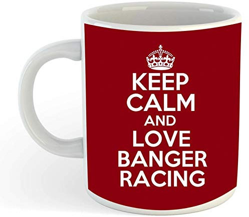Mug Keep Calm and Love Banger Racing
